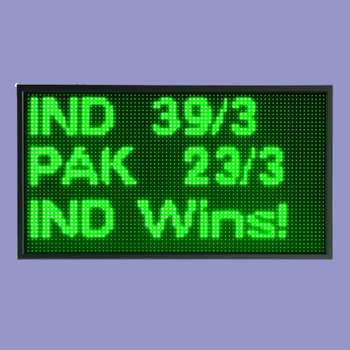 Digital Cricket Scoreboard LED Display, 3x1.5 ft - Image 3