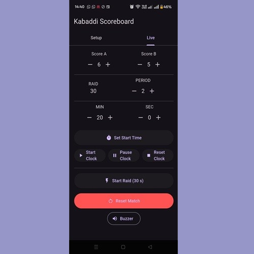 Digital Kabaddi Scoreboard Controller - Image 3