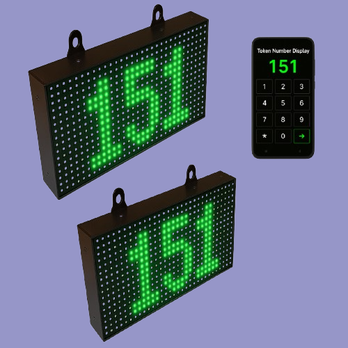 Token Display with Dual P10 Display