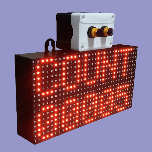 Digital Bidirectional Visitor Counter with P10 LED Display, 5-Digit Counter - Image 3