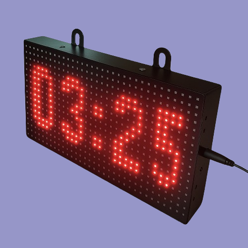 P10 LED Digital Wall Clock, 32x16 cm Display, Metal Frame, Mobile Control Display - Image 4